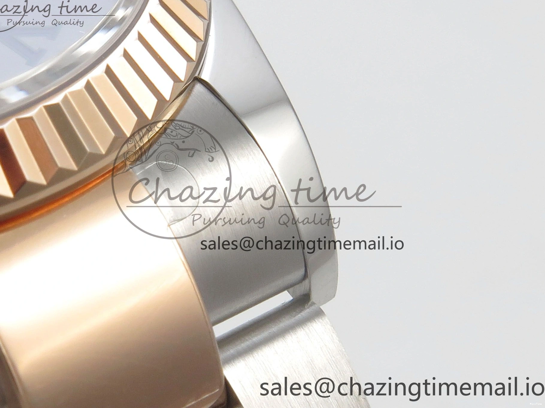 MiroTime 0407 DateJust 36 SS RG ARF 1:1 Best Edition 904L Steel Gray Dial Green Roman on Oyster Bracelet SH Affordable 73